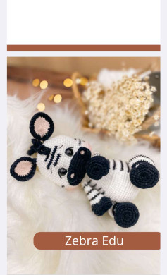 Crochet Pattern for Adorable Amigurumi Zebra Toy