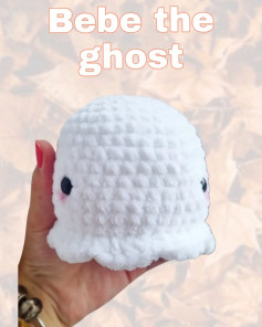 Crochet Pattern for Adorable Ghost Plushie