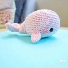 Crochet Pattern for Adorable Pink Whale Plush Toy