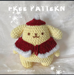 Crochet Your Own Cute Christmas Puppy with Free Pattern