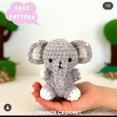 Cute Crochet Elephant Pattern for Beginners - Free and Easy!