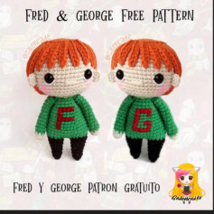 Fred y George: Instrucciones de Amigurumi Gratis para Tejedores