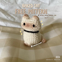 Free Crochet Pattern: Adorable Baked Cat Amigurumi