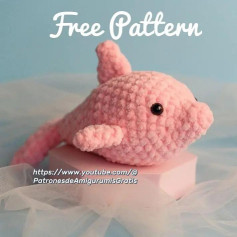 Free Crochet Pattern for Adorable Pink Dolphin Amigurumi