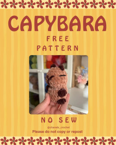 Free No-Sew Capybara Crochet Pattern Available