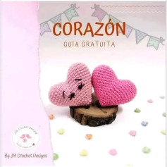 Guía gratuita para tejer corazones de crochet paso a paso