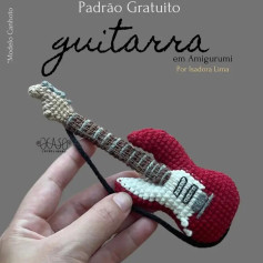 Guitarra em Amigurumi: Padrão de Crochê Criativo e Gratuito
