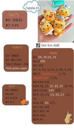 Hướng Dẫn Chi Tiết Móc Len Hình Gấu Đáng Yêu