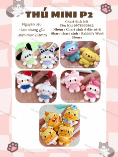 Hướng Dẫn Móc Thú Mini Dễ Thương Từ Len Nhung