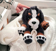 Изготовление вязаной игрушки в виде милой собачки: подробная схема