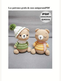 Lee patrones gratuitos para crear osos amigurumi adorables