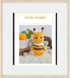 Linda abejita de amigurumi con patrón detallado