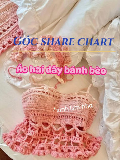 mẫu áo 2 dây hồng ombre