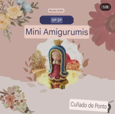 Mini Amigurumis: Patrón Gratuito de Virgen de Guadalupe en Crochet