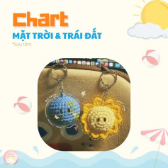 Móc Len Hình Mặt Trời Và Trái Đất Đáng Yêu Dành Cho Bạn