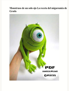 Monstruo de un ojo: Patrón amigurumi gratis en PDF