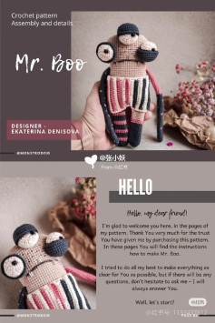 Mr. Boo Crochet Pattern: Detailed Assembly Instructions