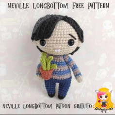Neville Longbottom Amigurumi: Patrón de Muñeco de Ganchillo Gratis