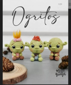 Ogritos adorables tejidos a crochet para decorar tu hogar