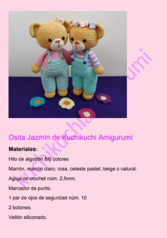 Ositos Amigurumi con Instrucciones y Materiales Detallados