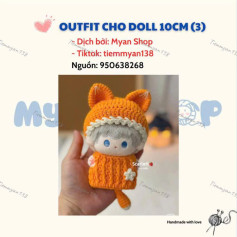 outfit cho doll 10cm