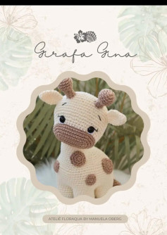 Padrão de Crochê Amigurumi Girafa Gina: Criação Adorável e Detalhada