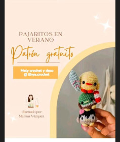 Pajaritos de verano: patrón de amigurumi colorido y gratuito
