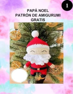 PAPÁ NOEL AMIGURUMI: PATRÓN GRATUITO PARA TEJER EN NAVIDAD