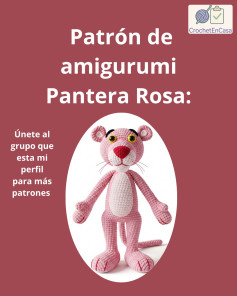Patrón amigurumi de la Pantera Rosa: crea tu propio personaje icónico
