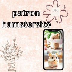 Patrón de amigurumi: Adorable hamster de crochet para principiantes