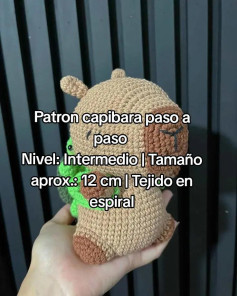 Patrón de amigurumi capibara: guía completa para principiantes
