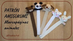 PATRÓN DE AMIGURUMI: CÓMO HACER UN MARCAPÁGINAS CON FORMAS DE ANIMALES
