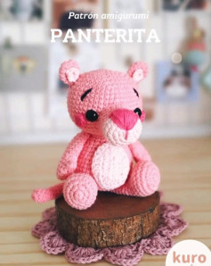 Patrón de amigurumi: Cómo hacer una pantera rosa adorable