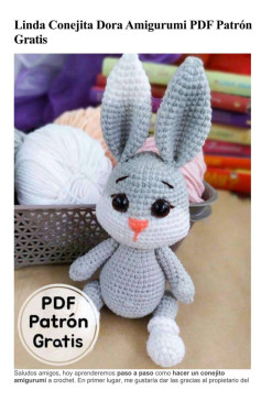 Patrón de Amigurumi: Cómo Tejer una Conejita Adorable Paso a Paso