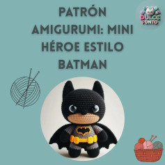 Patrón de Amigurumi: Crea Tu Propio Mini Héroe Inspirado en Batman