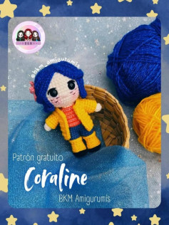 Patrón de amigurumi de Coraline: crea tu propia muñeca de crochet