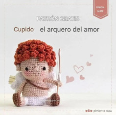Patrón de amigurumi de Cupido: El arquero del amor en crochet
