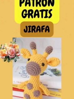 Patrón de amigurumi de jirafa gratis para principiantes