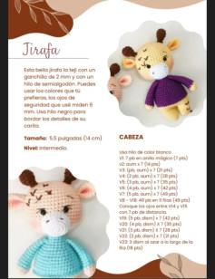 Patrón de Amigurumi de Jirafa: Guía Intermedia para Tejedores Creativos