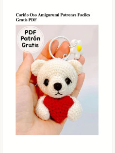 Patrón de Amigurumi de Osito con Corazón: Fácil y Gratis en PDF