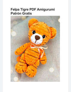 Patrón de Amigurumi de Tigre de Felpa: Descarga Gratuita en PDF