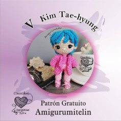 Patrón de Amigurumi de V Kim Tae-hyung: Guía Gratuita para Tejedores