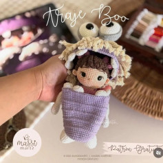 Patrón de amigurumi: Disfraz de Boo con detalles adorables