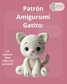 Patrón de Amigurumi: Gatito Tierno para Tejedores Creativos