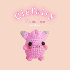 Patrón de Amigurumi Gratis para Hacer un Clefairy Adorable