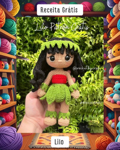 Patrón de Amigurumi Gratuito: Cómo Hacer una Muñeca Lilo