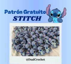 Patrón de amigurumi gratuito para tejer muñecos de Stitch