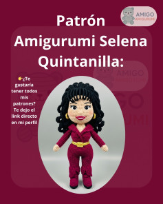 Patrón de Amigurumi Inspirado en Famosa Cantante Selena Quintanilla
