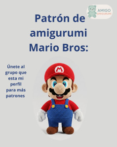 Patrón de amigurumi inspirado en Mario Bros, ideal para fans del crochet.