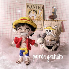 Patrón de amigurumi inspirado en un famoso pirata, gratis para descargar.